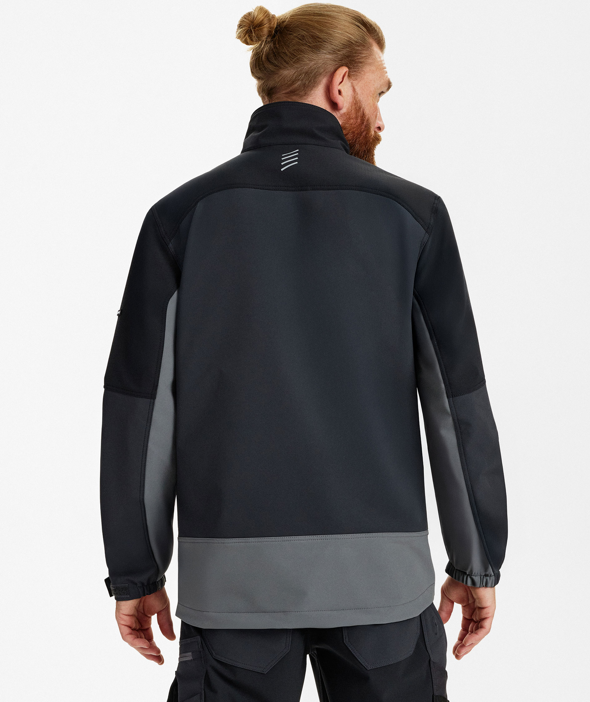 Engel Entire Arbeitsjacke full stretch, Anthracite Grey/Black, large image number 4