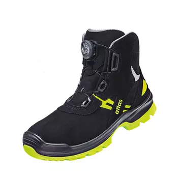 Atlas Flash 8255 Boa® safety boots S3, Black/Neon Yellow