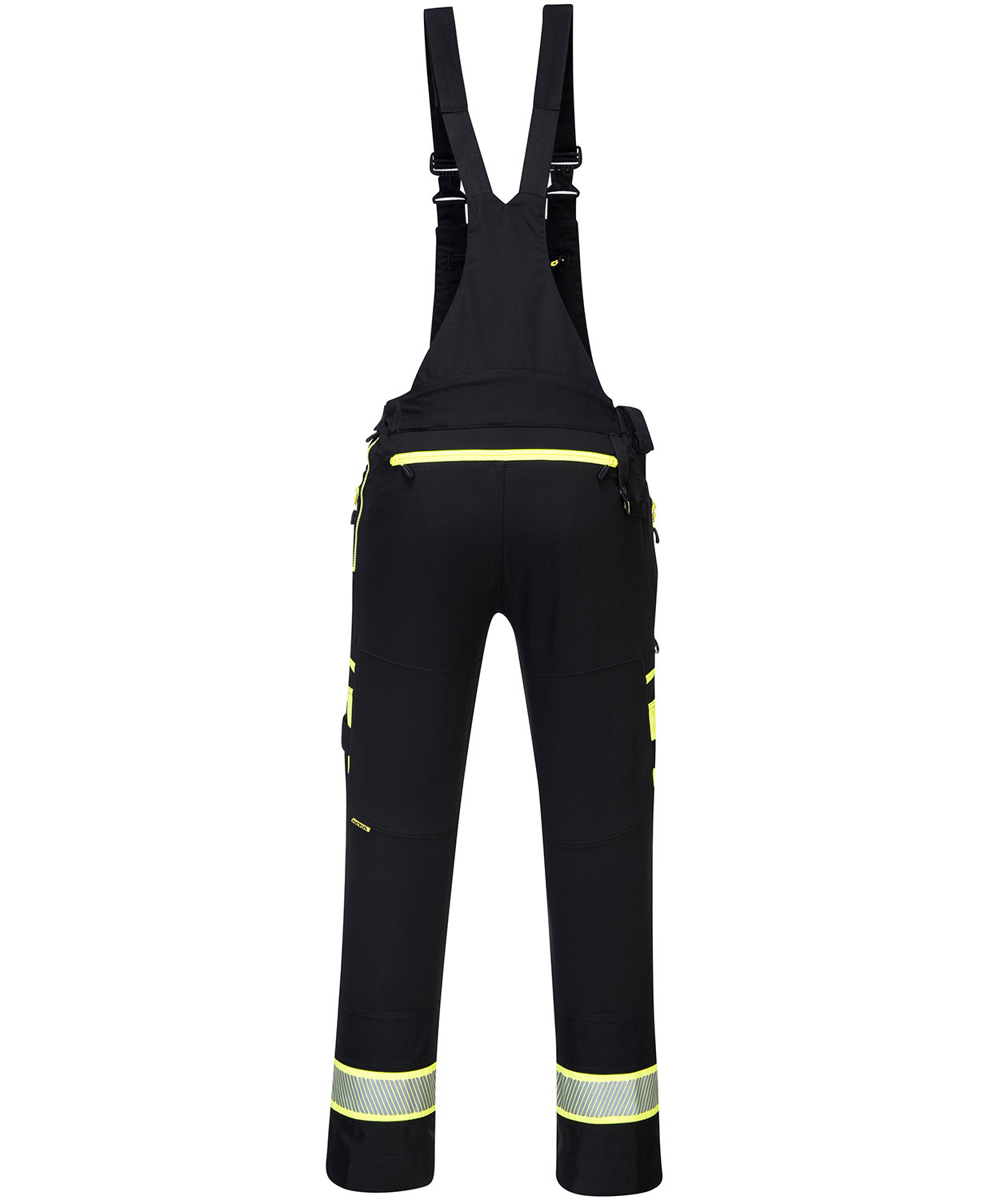 Portwest DX4 work bib and brace full stretch, Black, large image number 1