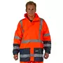 Ocean PU Weather Comfort rain jacket, Hi-vis Orange/Marine