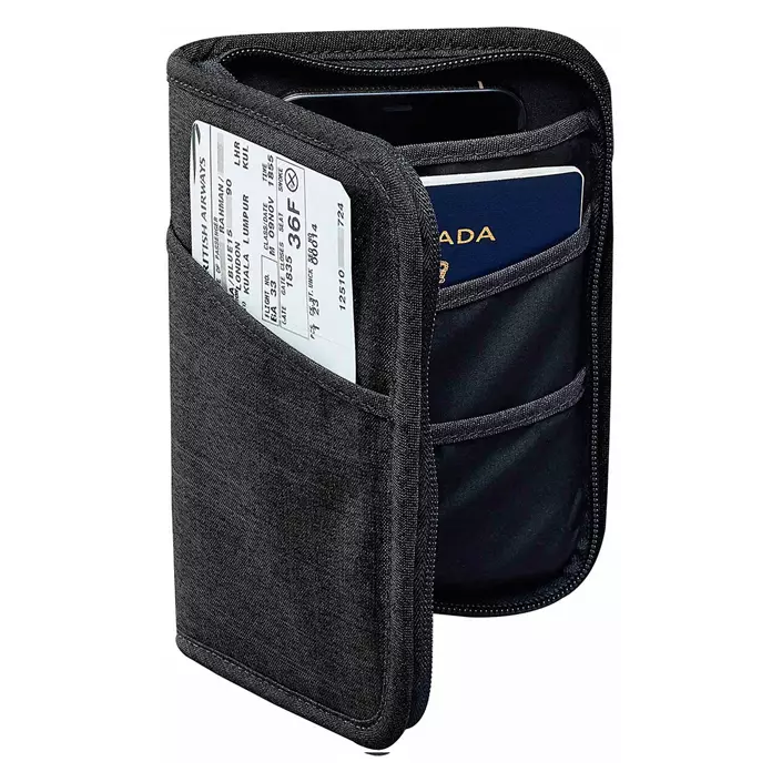 Stormtech Cupertino travel wallet, Black, Black, large image number 1