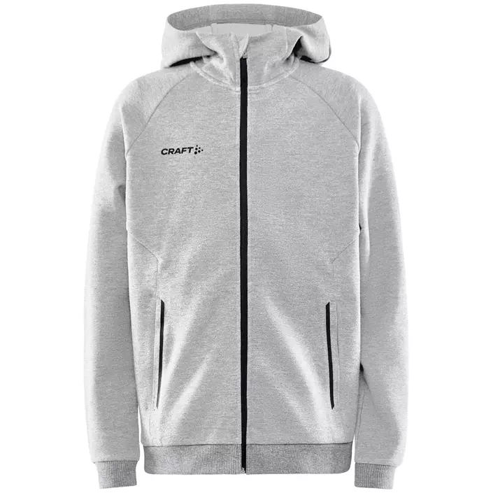 Craft Core Soul Full Zip hoodie for kids, Grey Melange, large image number 0