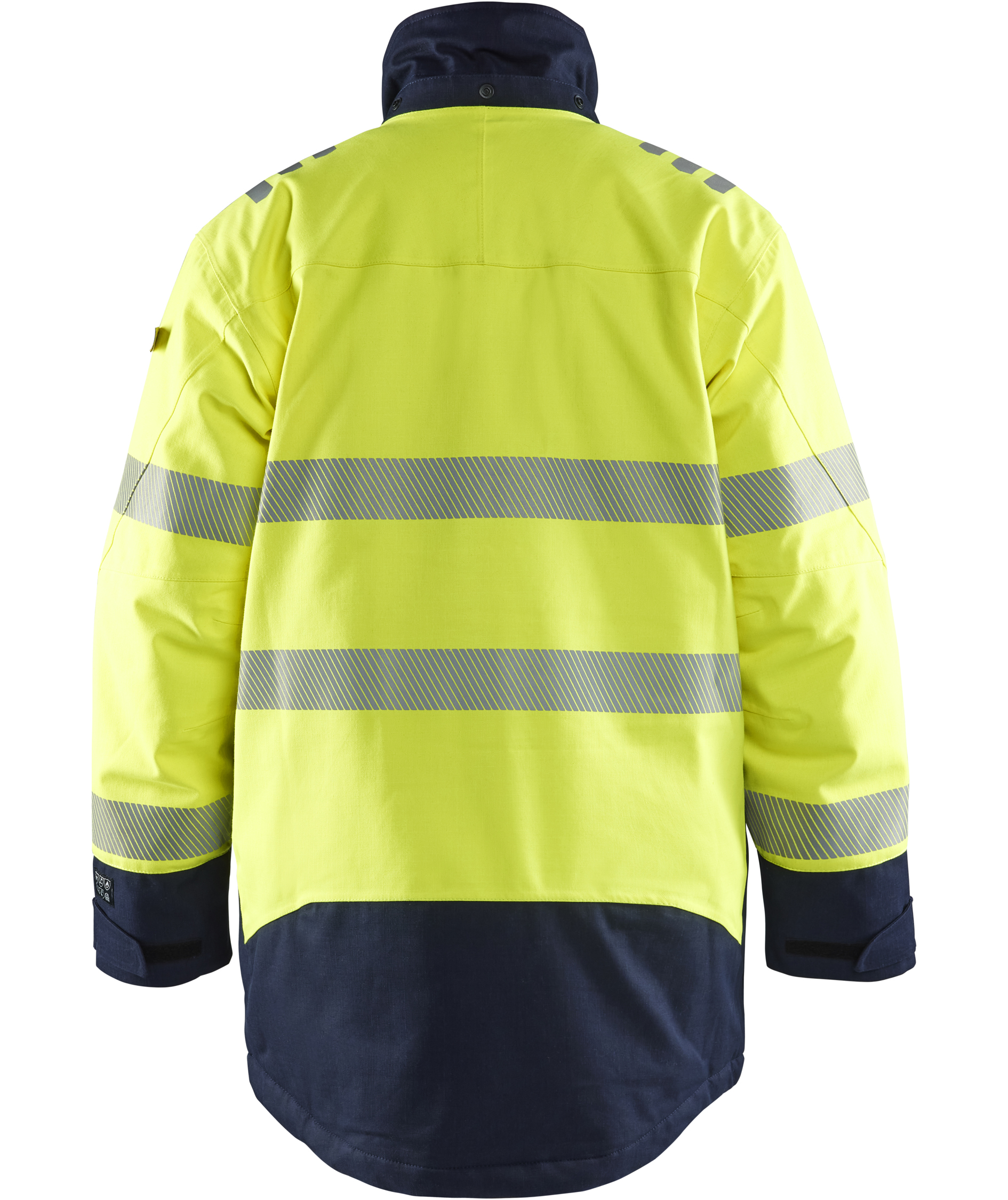 Bl&aring;kl&auml;der Multinorm winter parka jacket, Hi-Vis yellow/marine, large image number 1