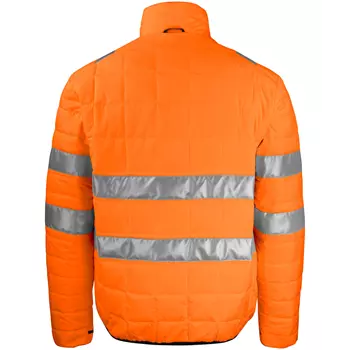 ProJob quilted work jacket 6444, Hi-Vis Orange/Black