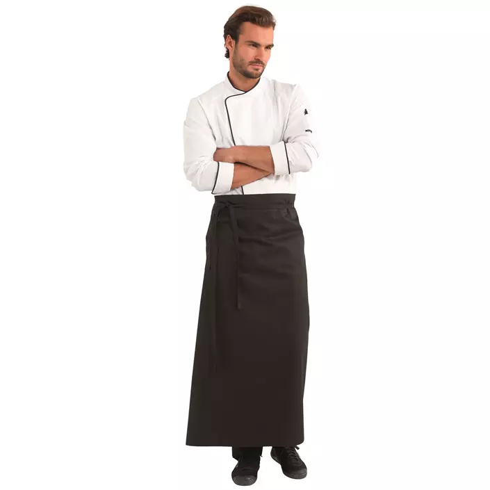 Kentaur apron with pocket opening, Black, Black, large image number 1