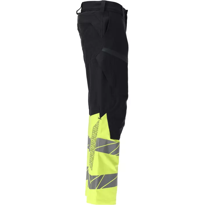Mascot Accelerate Multisafe arbejdsbukser full stretch, Mørk Marine/Hi-Vis Gul, large image number 2