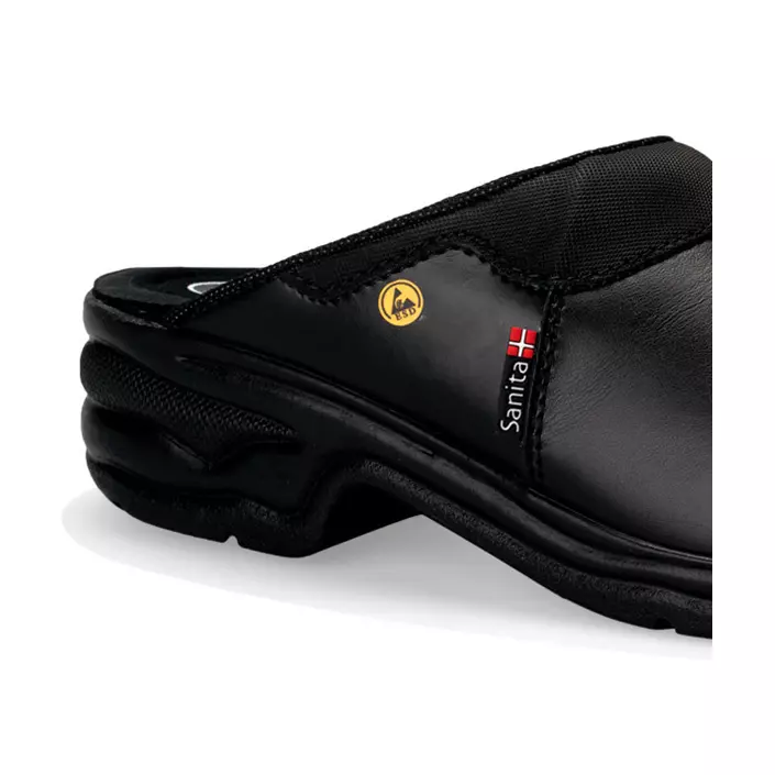 Sanita San Pro Light safety clogs without heel cover SB, Black, large image number 1