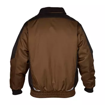 Engel Galaxy pilot jacket, Toffee Brown/Anthracite Grey