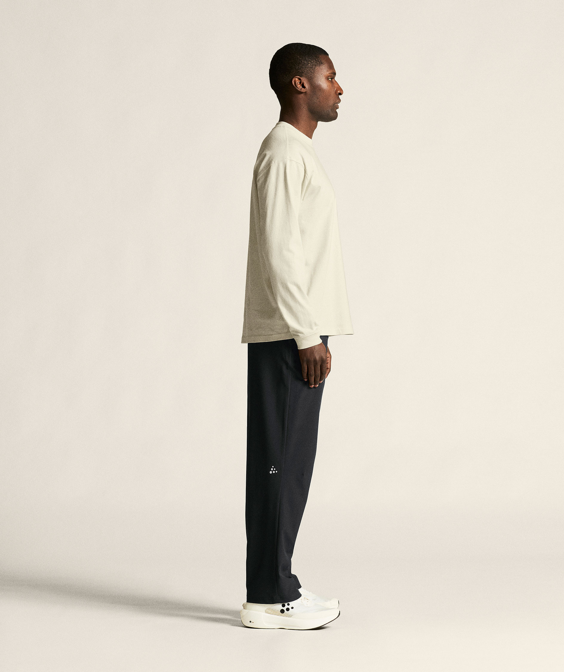 Craft Frequent Heavy lang&aelig;rmet T-shirt, Tofu, large image number 7