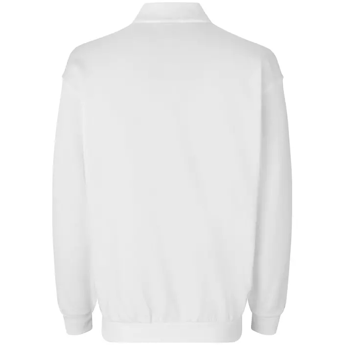 ID Game langermet Polo Sweatshirt, Hvit, large image number 1