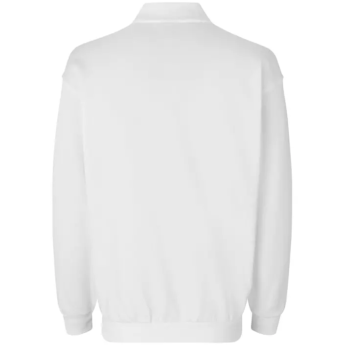 ID Klassisk långärmad Piké sweatshirt, Vit, large image number 1
