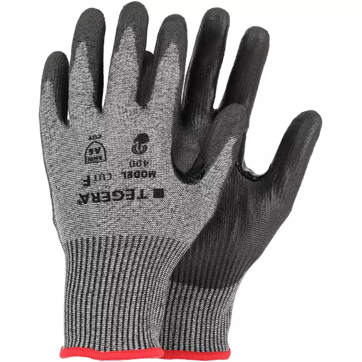 Tegera 490 skærehæmmende handsker Cut F, Sort/Grå, large image number 4