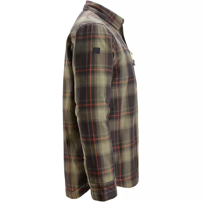 Snickers AllroundWork flannel skjortejakke 8522, Khaki Green/Black, large image number 3