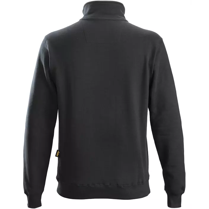 Snickers sweatshirt med kort lynlås 2818, Sort, large image number 1
