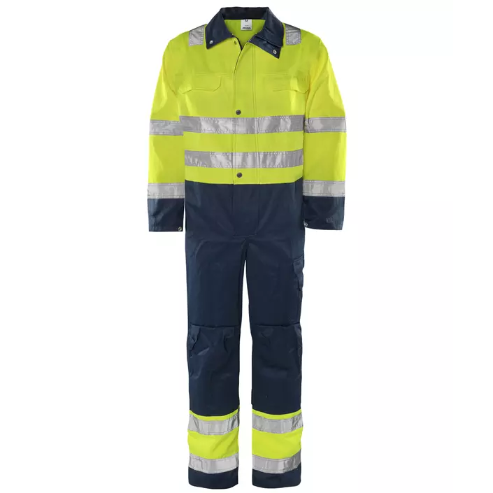 Fristads work coverall, Hi-Vis yellow/marine, large image number 0