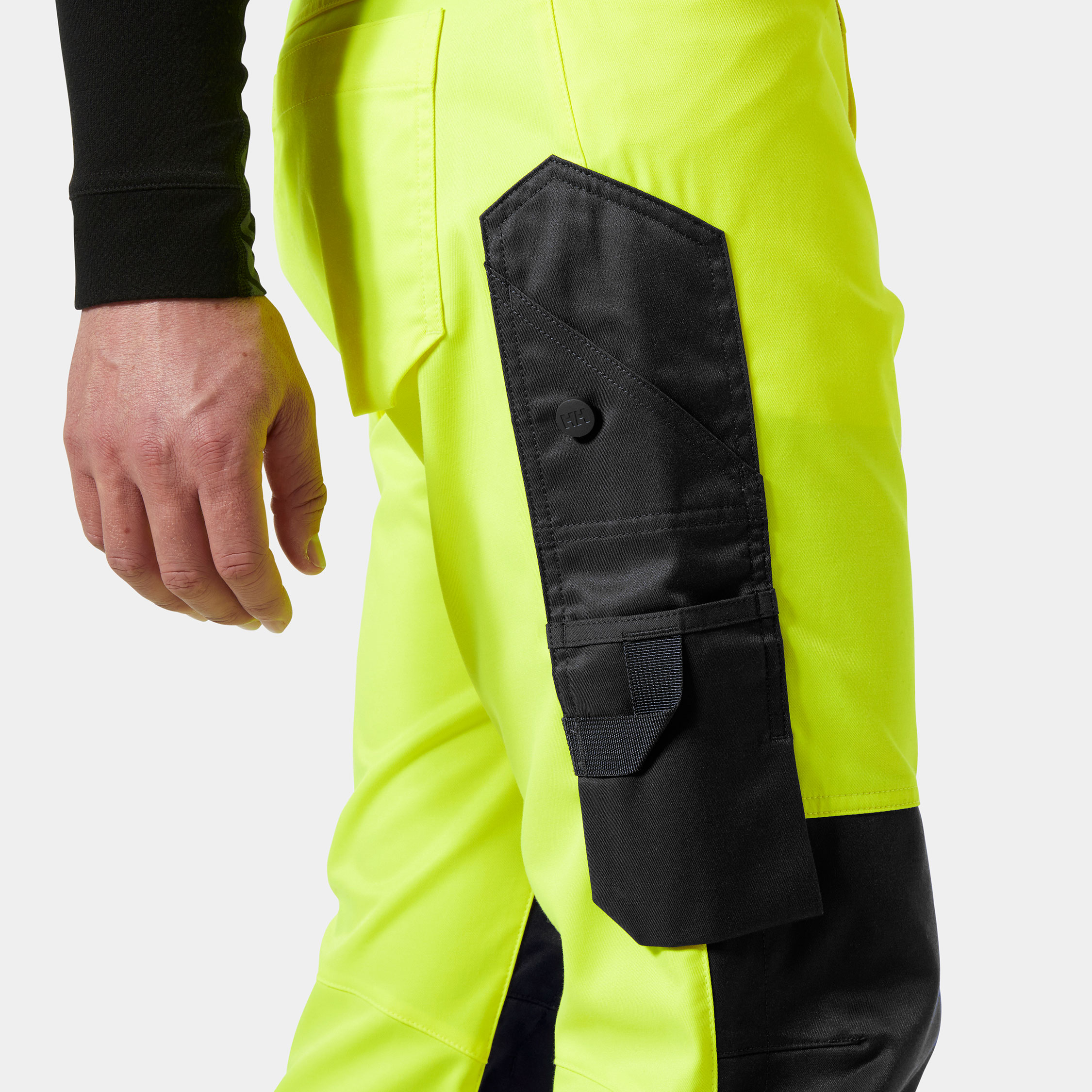 Helly Hansen UC-ME work trousers, Hi-vis yellow/Ebony, large image number 5