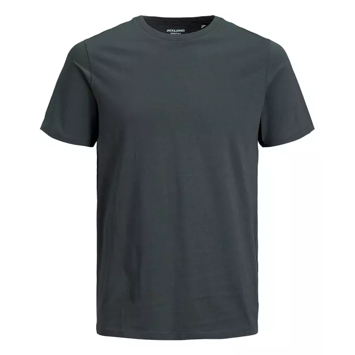 Jack & Jones JJEORGANIC kurzärmeliges basic T-Shirt, Asphalt, large image number 0