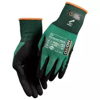 OX-ON Cut Advanced 9904 cut protection gloves, Green/Black