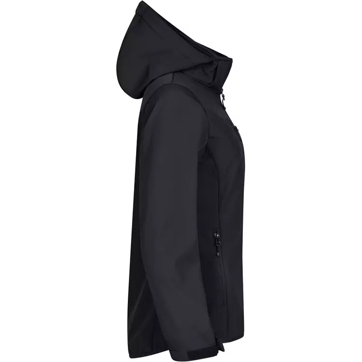 Clique Classic women's softshell jacket, Black, large image number 2