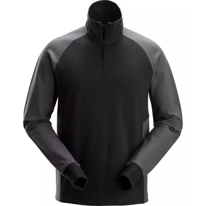 Snickers langermet T-skjorte 2841, Black/Steel Grey, large image number 0