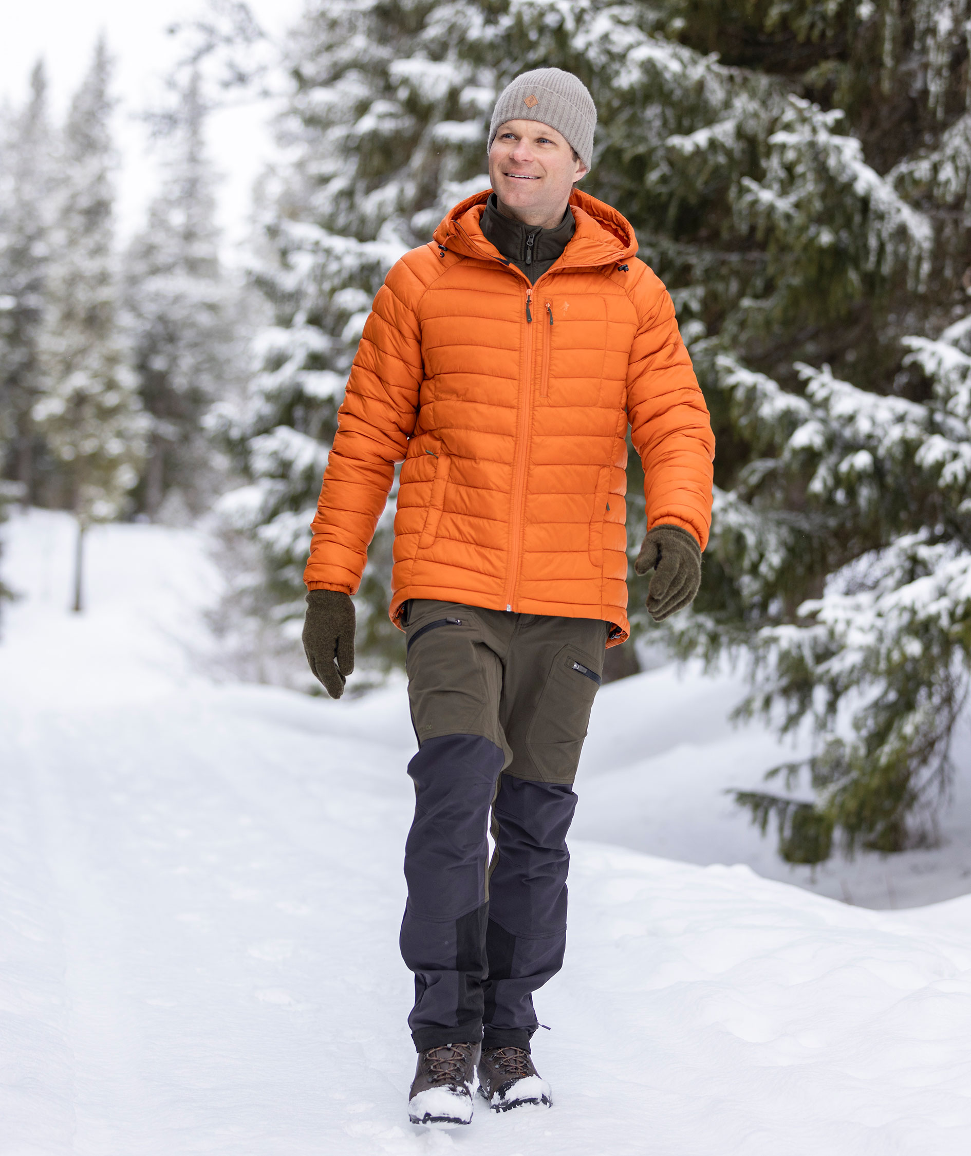 Pinewood&nbsp;Abisko Insulation vatteret jakke, Burned Orange, large image number 1