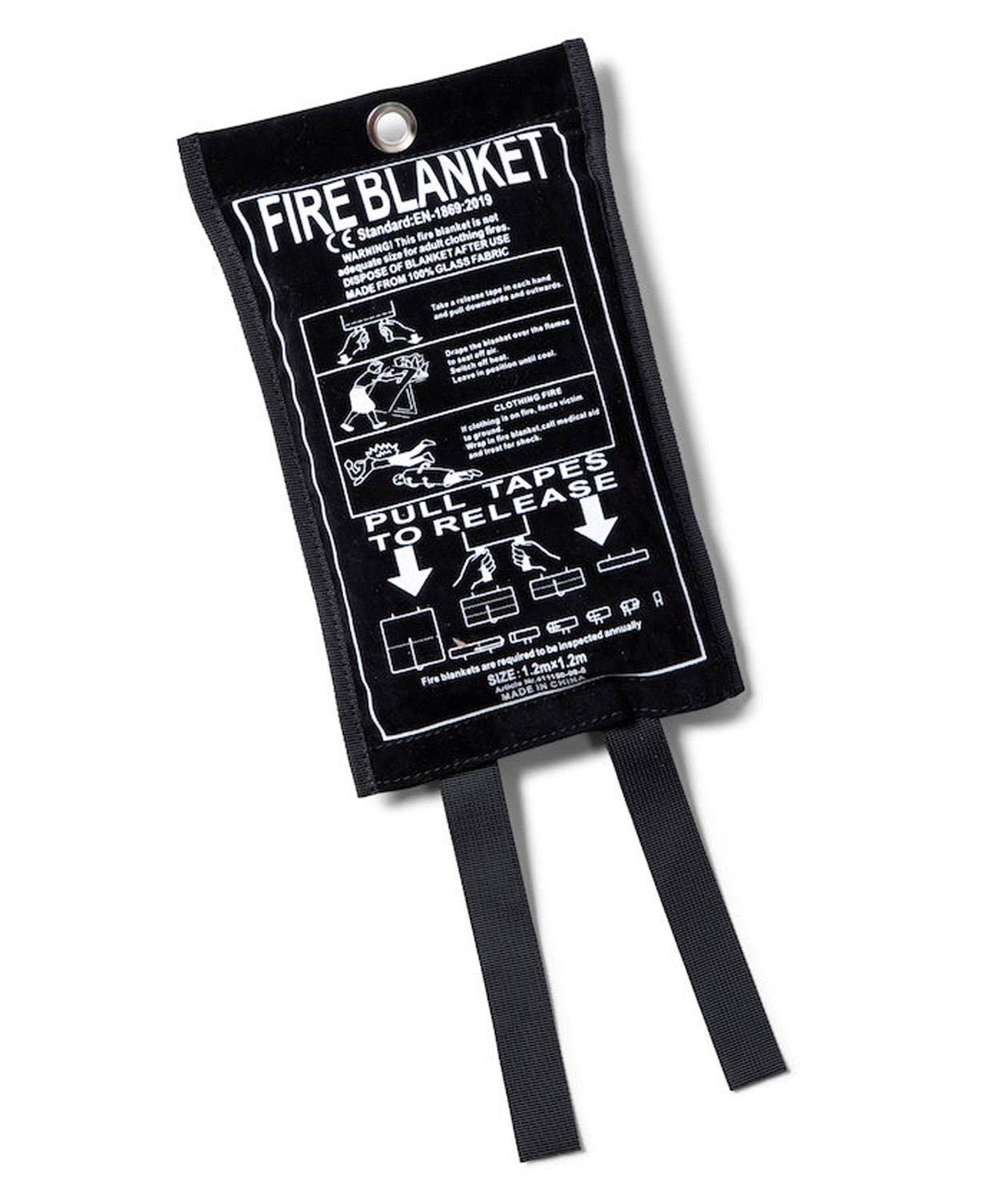 Kosta Linnew&auml;fveri fire blanket, Black, Black, swatch