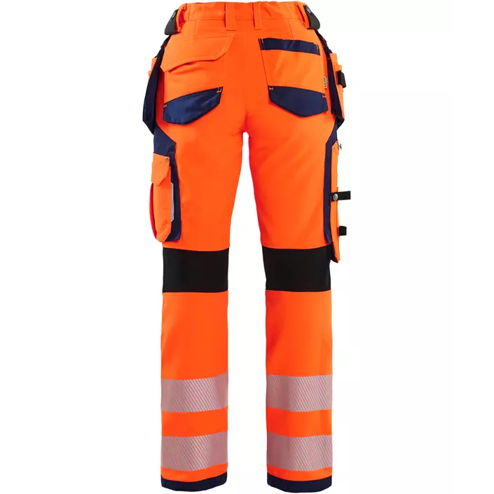 Blåkläder woman's craftsman trousers full stretch, Hi-Vis Orange/Navy, large image number 1