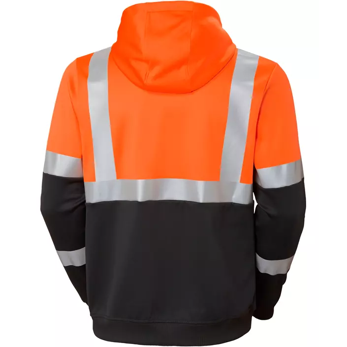 Helly Hansen Addvis hoodie with zipper, Hi-vis Orange/Ebony, large image number 2