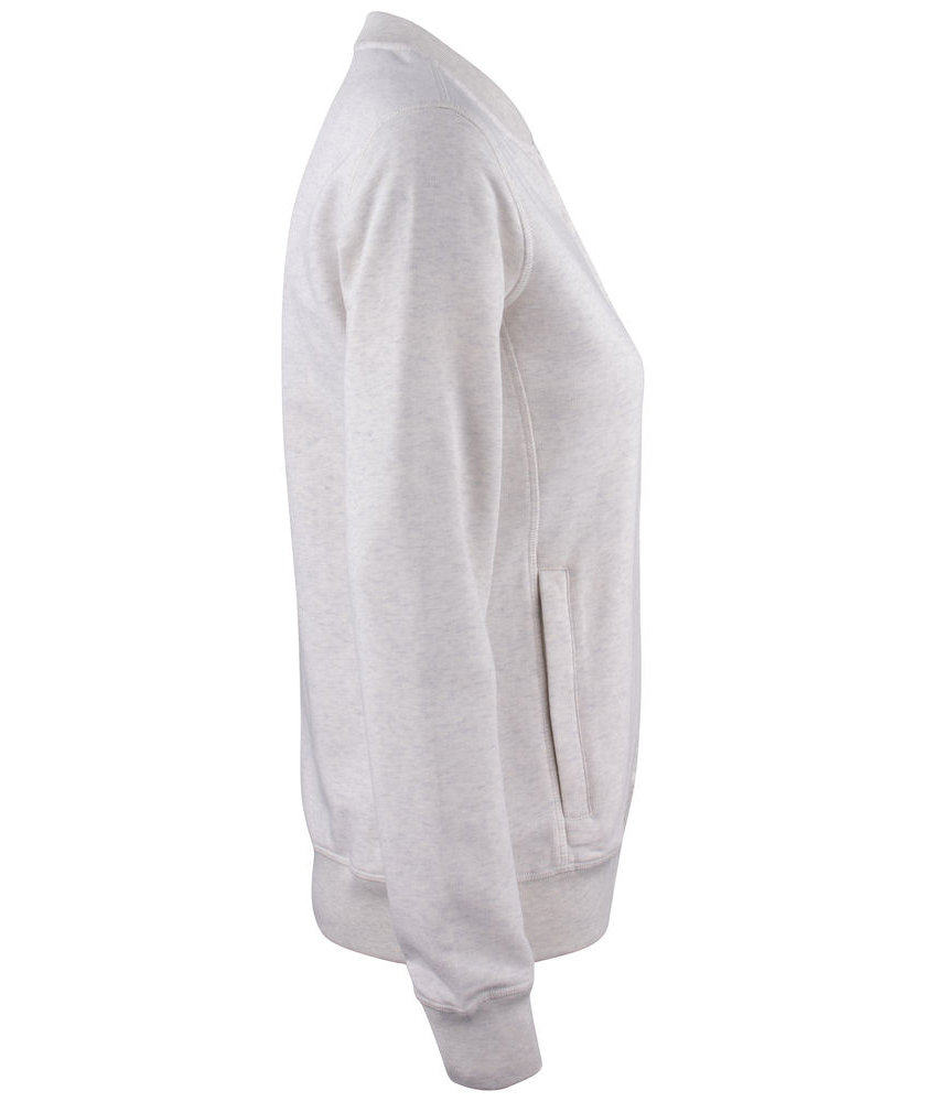 Clique Premium OC Damen Cardigan, Hellgrau meliert, large image number 3