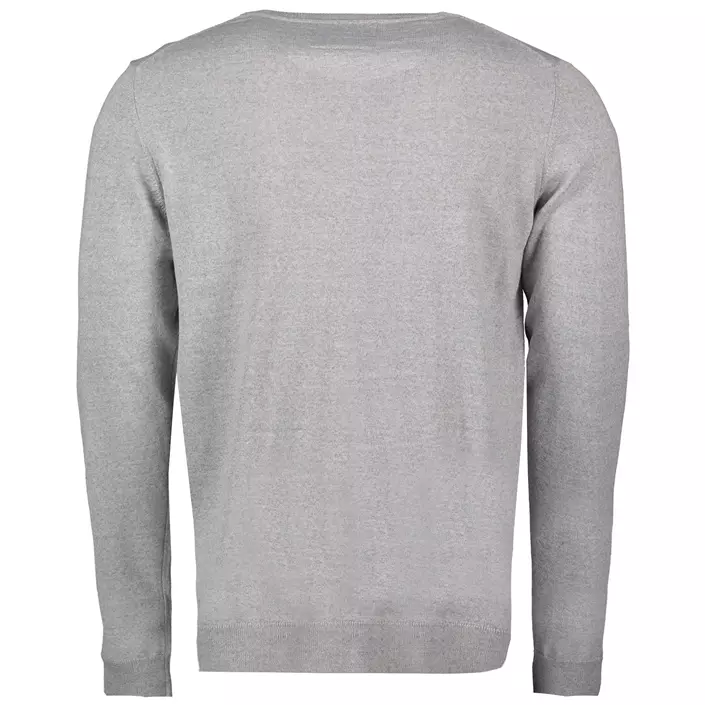 Seven Seas stickad tröja med merinoull, Light Grey Melange, large image number 1