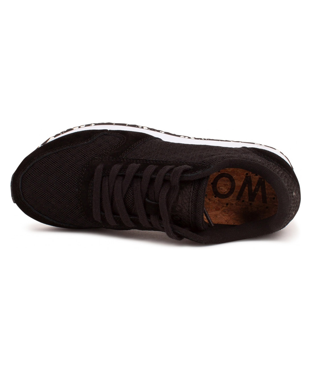 Woden Ydun Suede Mesh II Damen sneakers, Schwarz, large image number 2