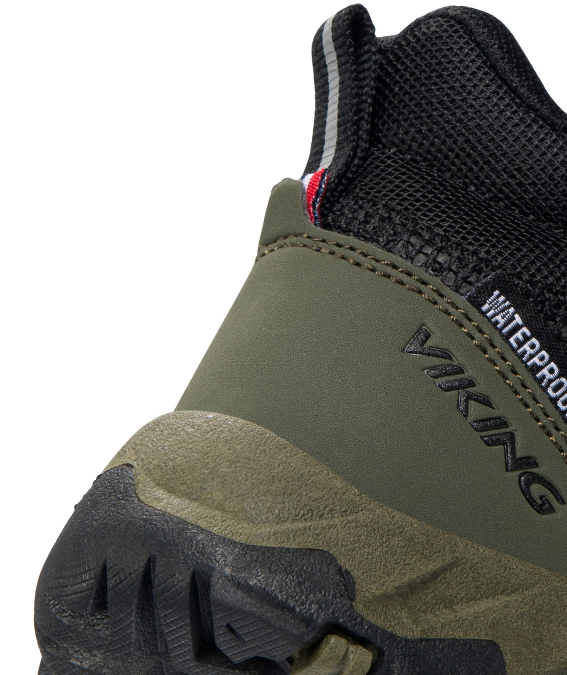 Viking Track Mid WP sneakers for kids, Black/Olive, large image number 4