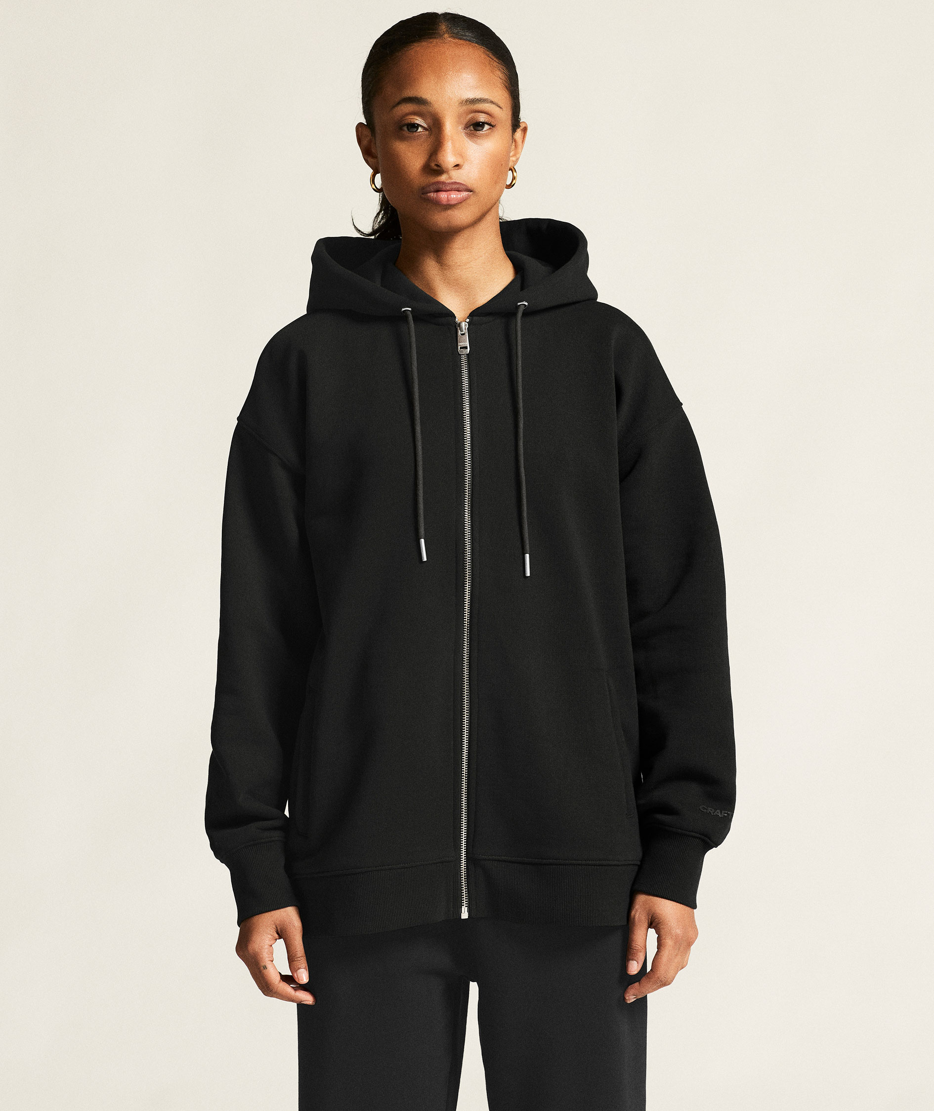 Craft Frequent women's hoodie with zipper, Black