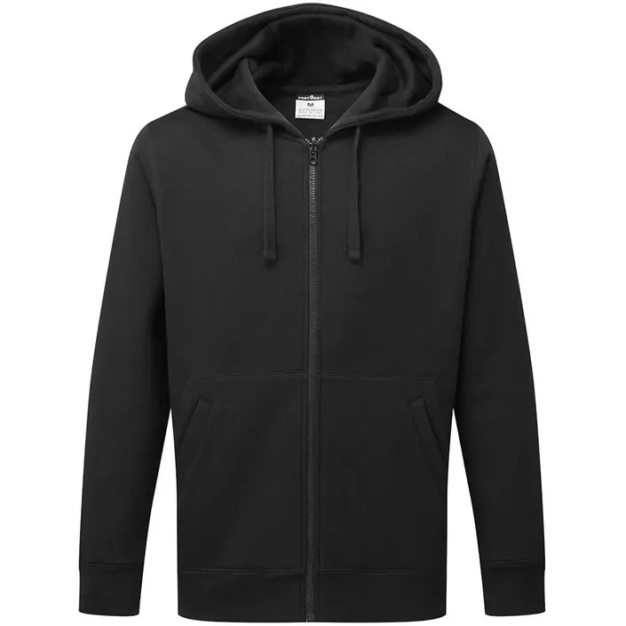 Portwest hoodie with zipper, Black, large image number 0