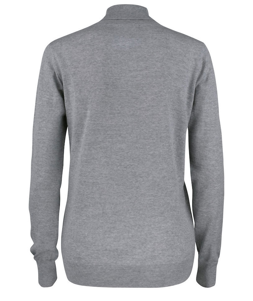 Cutter & Buck Kennewick women's turtleneck with merino wool, Grey melange