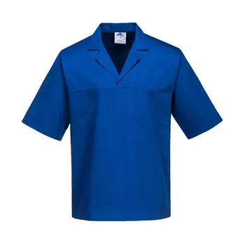 Portwest short-sleeved chefs shirt, Royal Blue