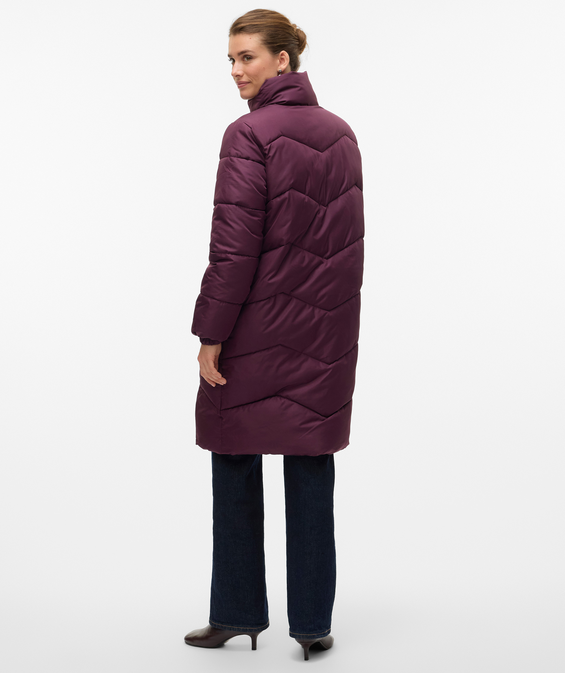 Vero Moda VMLIGARIO lang vatteret damejakke, Winetasting, large image number 2