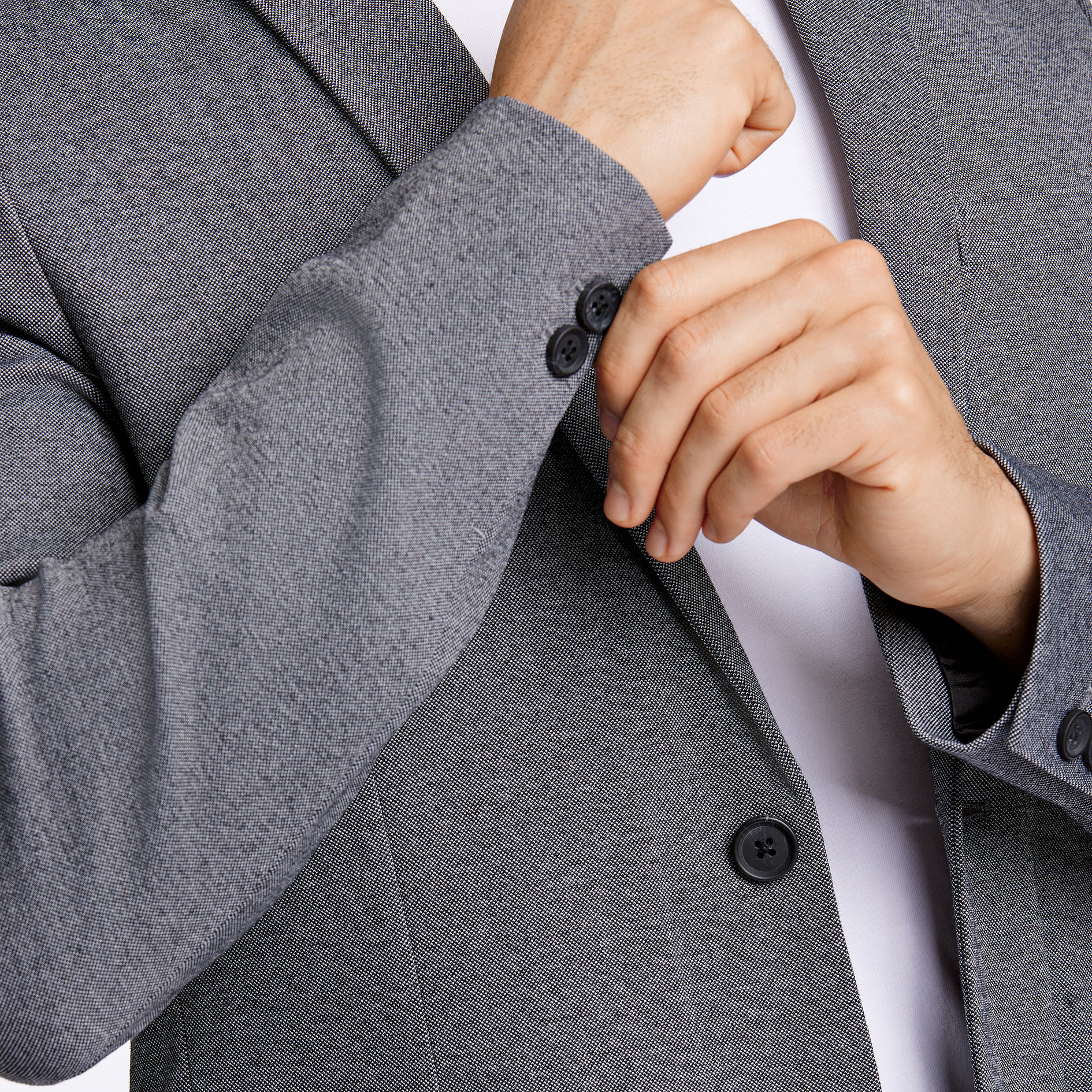 Lindbergh Superflex slim fit blazer, Grey Mix, large image number 5