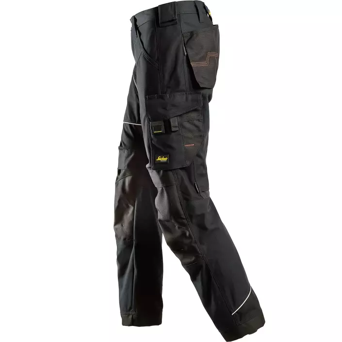 Snickers RuffWork Canvas+ work trousers 6314, Black, large image number 2