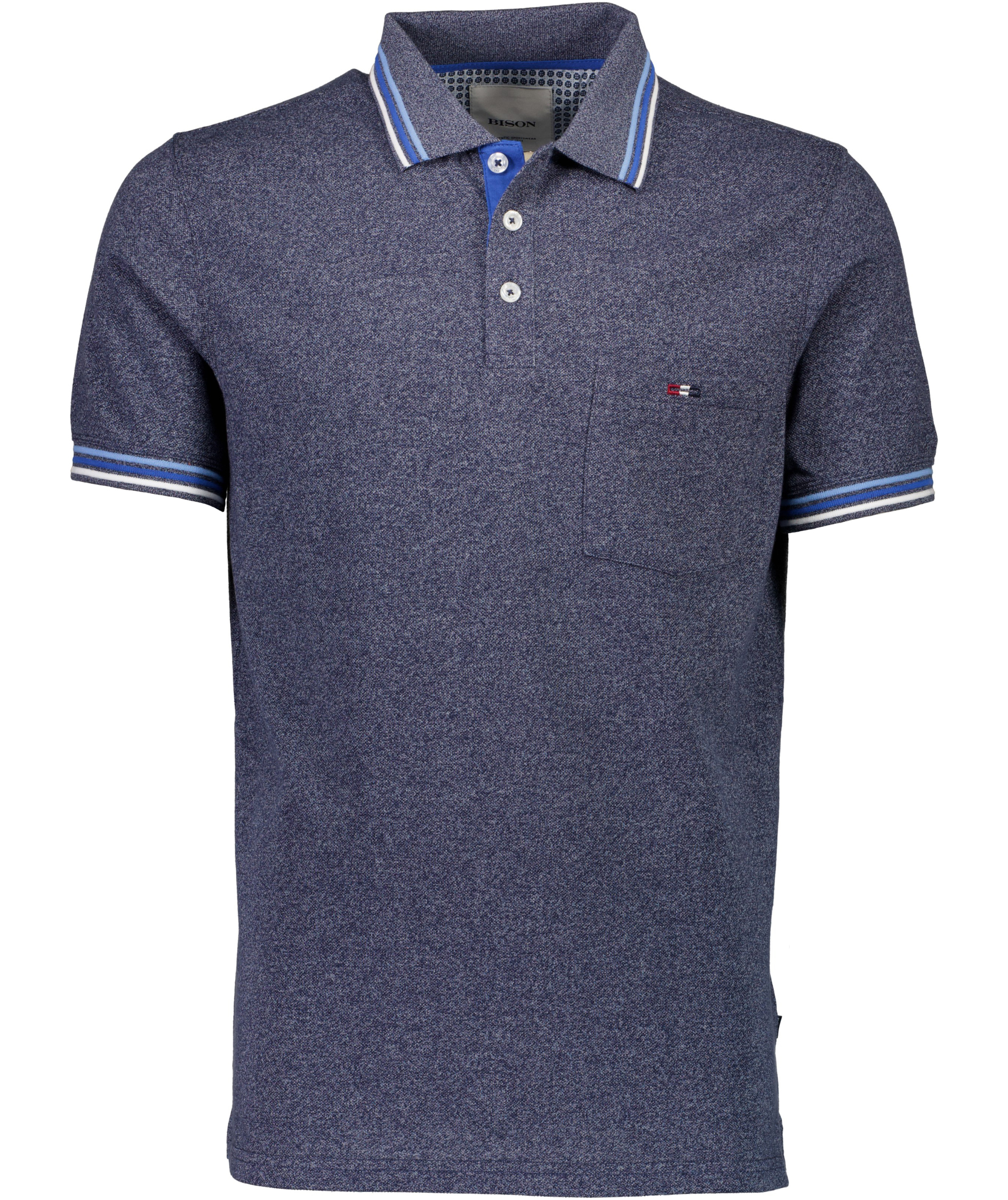 Bison Signature polo T-shirt, Blue, Blue, swatch
