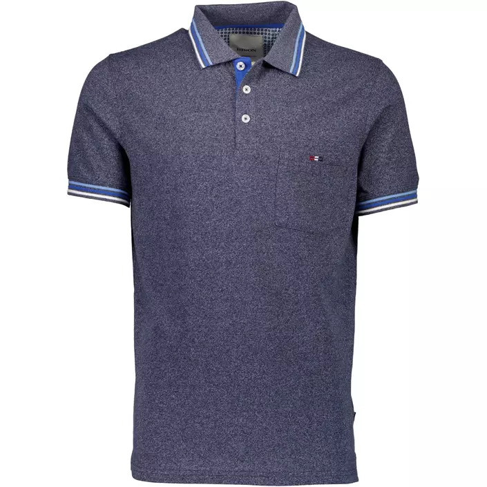Bison Signature polo T-shirt, Blue, large image number 0