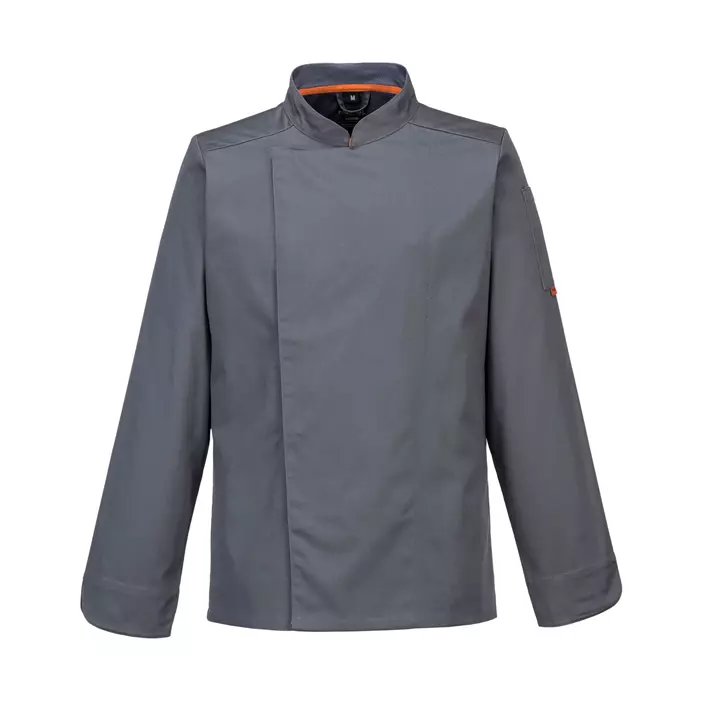 Portwest C838 chefs jacket, Grey, large image number 0