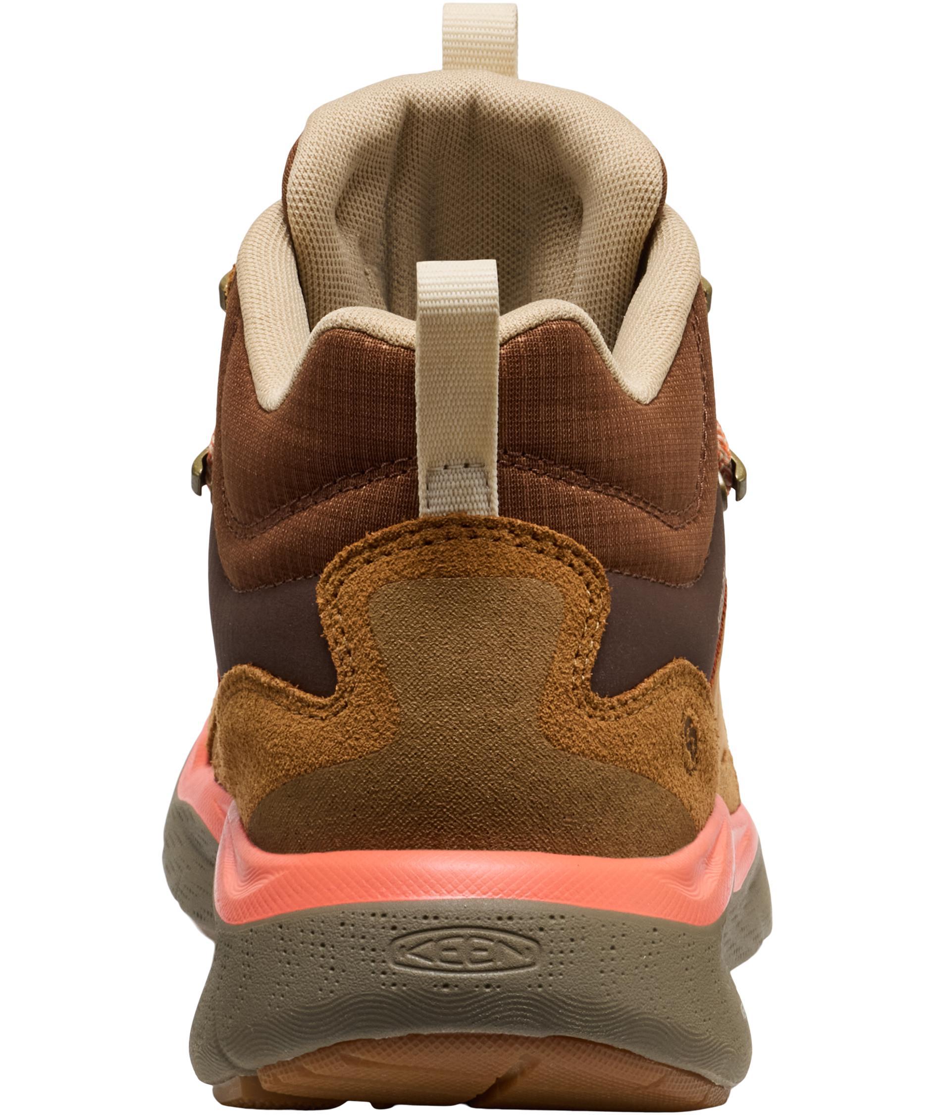Keen Leiki Leather Mid WP vandrark&auml;ngor dam, Chipmunk/Bison, large image number 6