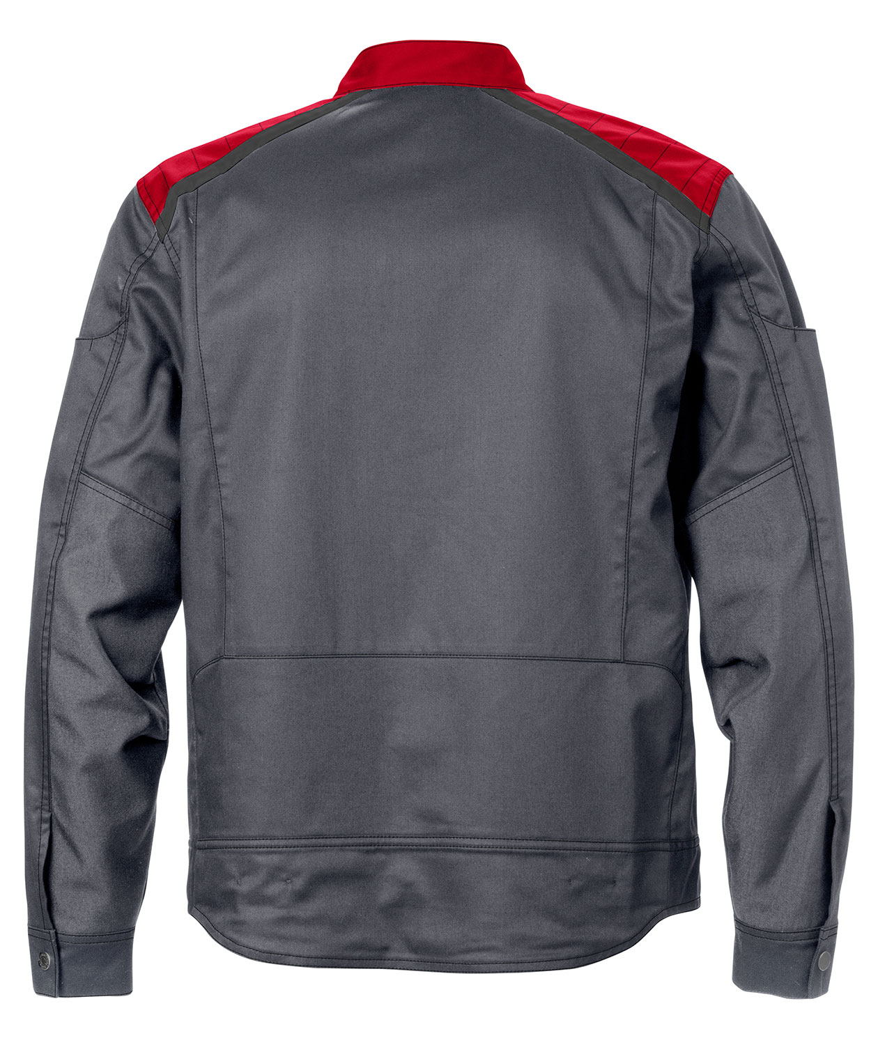 Fristads work jacket 4555, Grey/Red, large image number 1