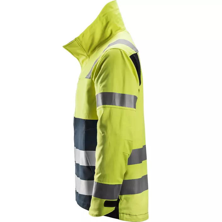 Snickers ProtecWork jacket, Hi-vis Yellow/Marine, large image number 2