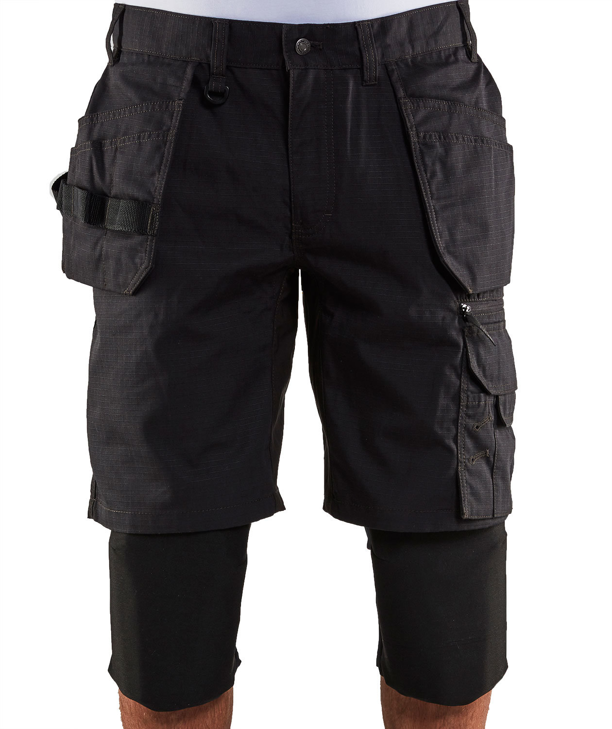 Bl&aring;kl&auml;der kn&aelig;bind med lomme til kn&aelig;pude, Sort, large image number 3