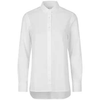 Seven Seas Oxford lang Modern fit dameskjorte, Hvid