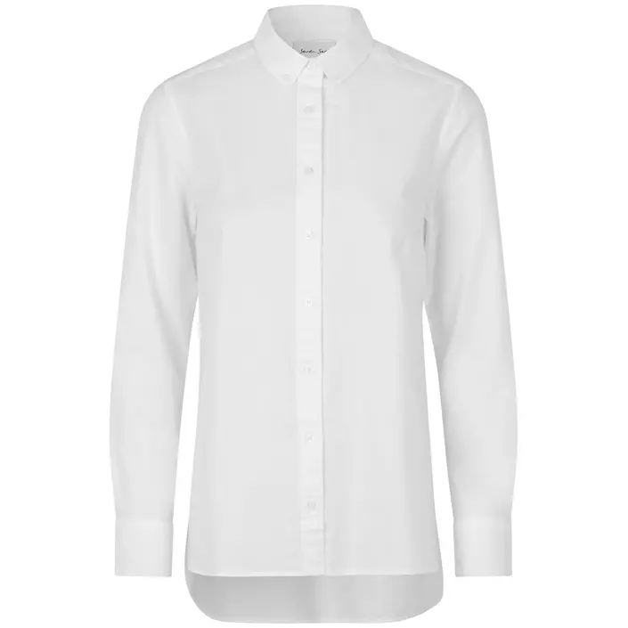 Seven Seas Oxford lang Modern fit dameskjorte, Hvit, large image number 0