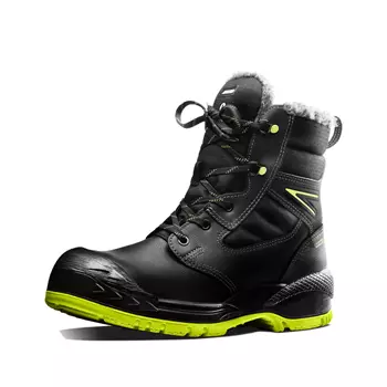 Arbesko 969 winter safety boots S3, Black/Lime