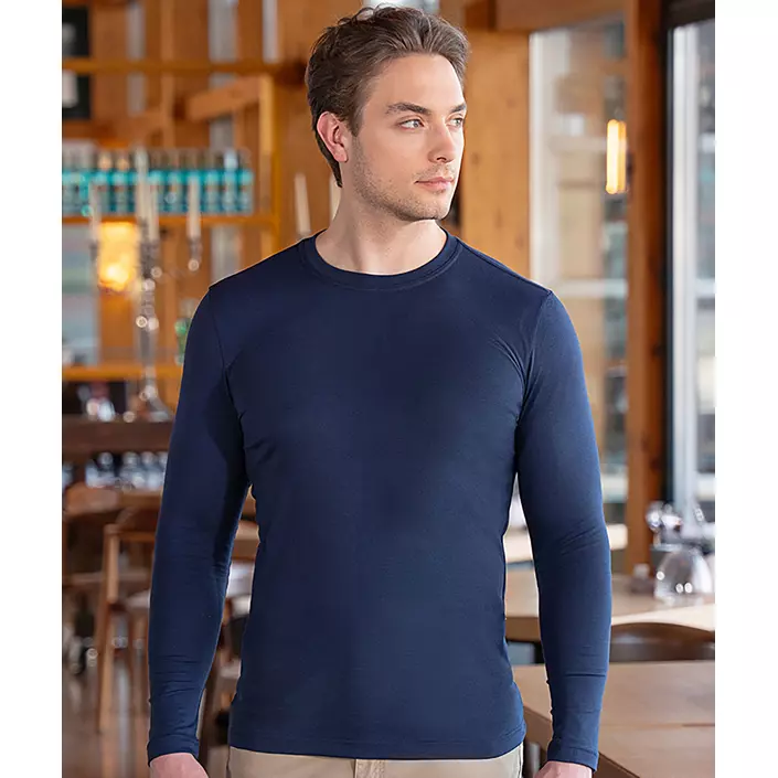 Karlowsky Casual-Flair långärmad T-shirt, Navy, large image number 1